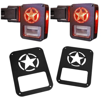 Tail Light Cover Taillight Covers Protector for 2007-2017 Jeep Wrangler Wrangler JK & Unlimited Rubicon, Five Star Black
Tail Light Cover Taillight Covers Protector for 2007-2017 Jeep Wrangler Wrangler JK & Unlimited Rubicon, Five Star Black