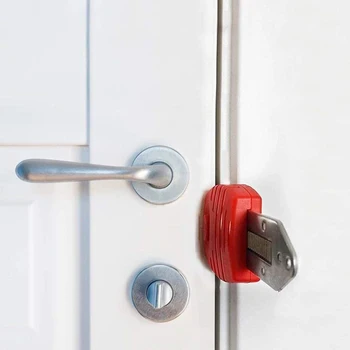 Portable Door Lock Travel Lock Safety Lock School Lockdown Lock for Travel Hotel Home Apartment Motel Room Security
Portable Door Lock Travel Lock Safety Lock School Lockdown Lock for Travel Hotel Home Apartment Motel Room Security