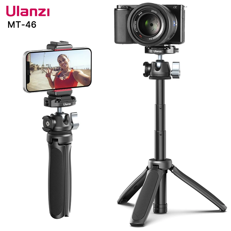 

VIJIM Ulanzi MT-46 Mini Tripod Extend With Quick Instal Release Kit For DSLR SLR Camera Smartphone Tripod Live With Cold Shoe