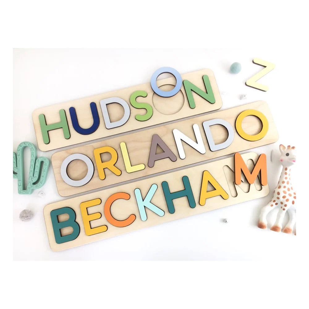 Personalized Name Puzzles For Toddlers 1 Year Old Girl Gift Montessori Wood Toys Newborn Boy Baptism Gift Baby Letter Puzzles
Personalized Name Puzzles For Toddlers 1 Year Old Girl Gift Montessori Wood Toys Newborn Boy Baptism Gift Baby Letter Puzzles