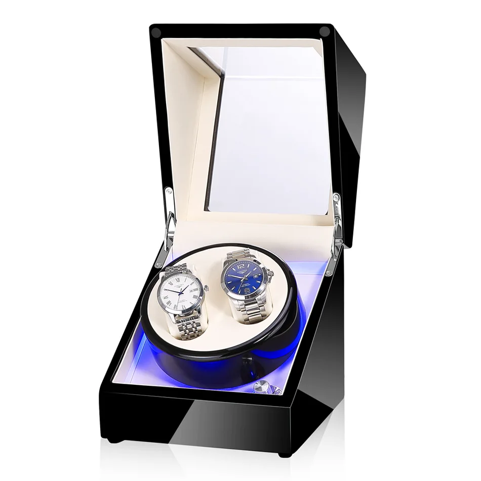 TurnFinger Fashion Simple New Product Wooden Mute LED Light Automatic Rotating Watch Box High-end Elegant Professional Design
TurnFinger Fashion Simple New Product Wooden Mute LED Light Automatic Rotating Watch Box High-end Elegant Professional Design