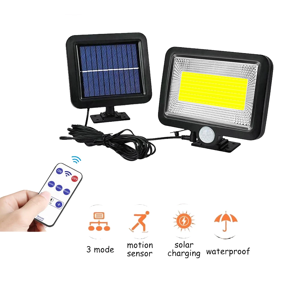 100 LED solar Smart Light PIR Motion Sensor Waterpprof 60LED 1300lm Signal lighting show 5 Working mode control use Remote Outdo
100 LED solar Smart Light PIR Motion Sensor Waterpprof 60LED 1300lm Signal lighting show 5 Working mode control use Remote Outdo