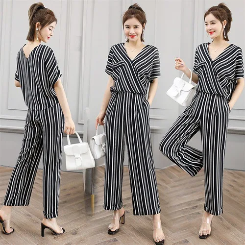 2019 Summer Fashion Elegant Comfortable Simple Loose-Fit Loose Pants Two-Piece Set
2019 Summer Fashion Elegant Comfortable Simple Loose-Fit Loose Pants Two-Piece Set