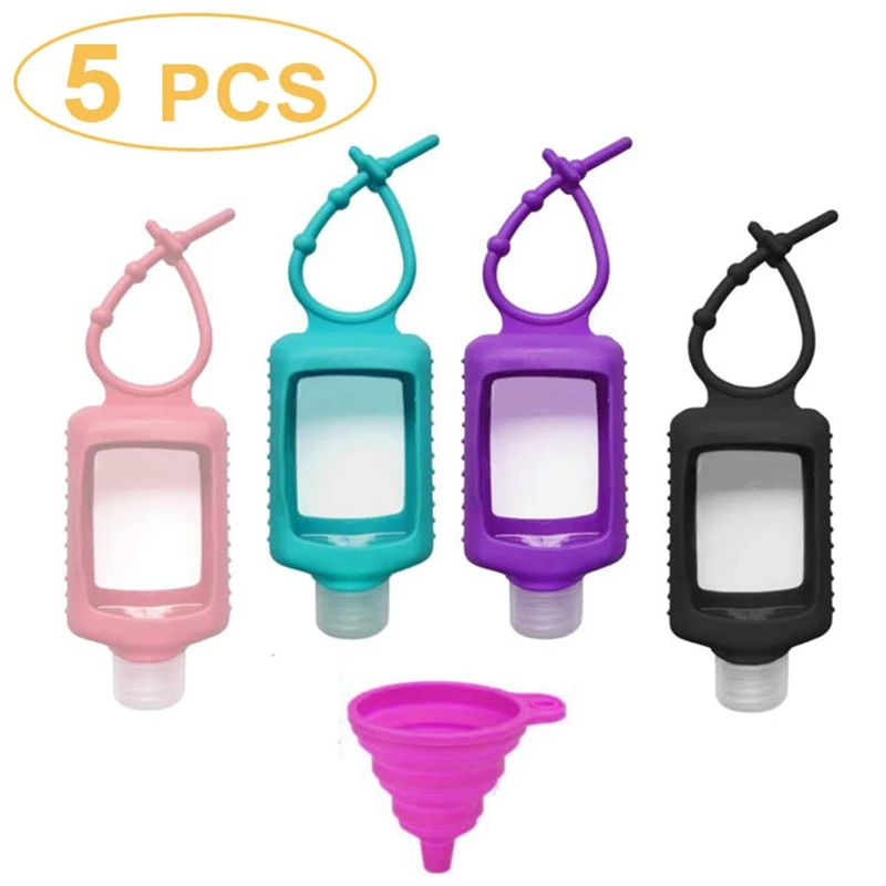 5pcs 60ML Silicone Hand Sanitizer Holder Portable Disinfectant Gel Holder Travel Mini Hand Sanitizer Refillable Container Bottle
5pcs 60ML Silicone Hand Sanitizer Holder Portable Disinfectant Gel Holder Travel Mini Hand Sanitizer Refillable Container Bottle