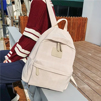 Hot New Fashion Backpack Solid Color School Bags For Teenage Girl Casual Travel Backpack Big Capacity Canvas Bag Women Bagpack 
Hot New Fashion Backpack Solid Color School Bags For Teenage Girl Casual Travel Backpack Big Capacity Canvas Bag Women Bagpack