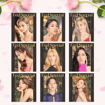 9Pcs/Set TWICE FEEL SPECIAL Photo Card Poster Lomo Cards Self Made Paper HD Photocard Fans Gift Collection
9Pcs/Set TWICE FEEL SPECIAL Photo Card Poster Lomo Cards Self Made Paper HD Photocard Fans Gift Collection