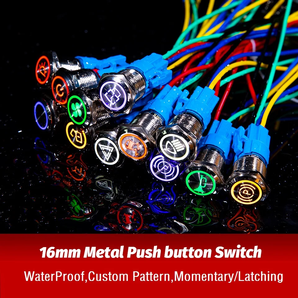 16mm Alumina Metal Led logo Light Latching fixed Button Switch customizable Car speaker horn buttonswitch Momenary/Latching
16mm Alumina Metal Led logo Light Latching fixed Button Switch customizable Car speaker horn buttonswitch Momenary/Latching