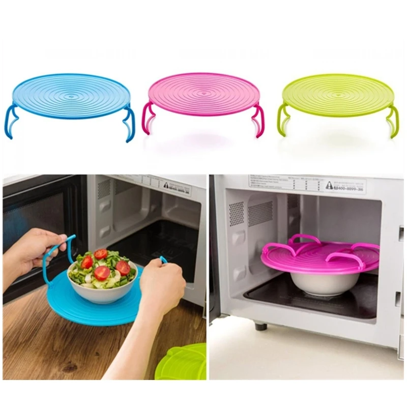 

Multi Functional Microwave Oven Heating Layered Steaming Tray Double Layer Rack Bowls Holder Organizer Accessories Kitchen Tool