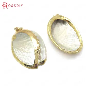 6PCS Gold Color Brass and Natural Shell Shell Charms Pendants High Quality Jewelry Making Supplies Diy Findings Accessories
6PCS Gold Color Brass and Natural Shell Shell Charms Pendants High Quality Jewelry Making Supplies Diy Findings Accessories