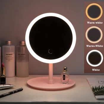 LED Toilet glass Desktop LED Cosmetic Vanity Mirror Smart Touch Adjustable Ring Light HD Beauty mirror USB charging lamp mirror
LED Toilet glass Desktop LED Cosmetic Vanity Mirror Smart Touch Adjustable Ring Light HD Beauty mirror USB charging lamp mirror