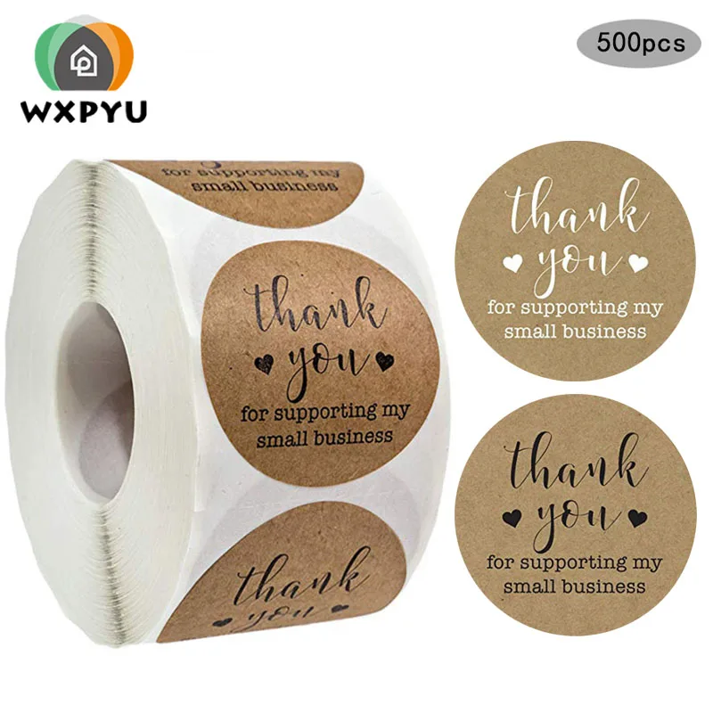 Round Kraft Paper Thank You for Supporting My Small Business Stickers seal label Christmas Sticker Decoration Stationery Sticker 
Round Kraft Paper Thank You for Supporting My Small Business Stickers seal label Christmas Sticker Decoration Stationery Sticker
