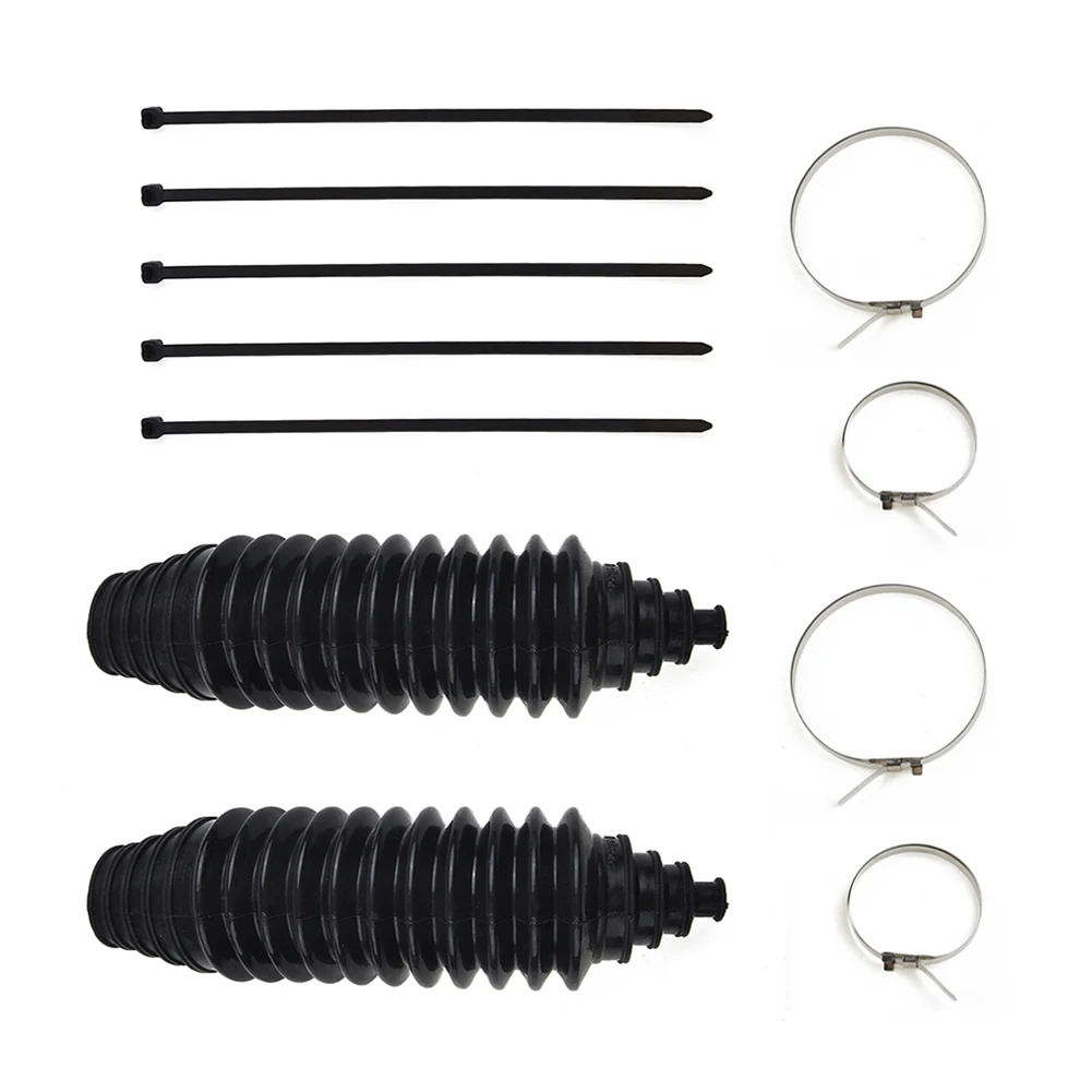 

Universal Silicone Rack And Pinion Steering Boots, Pinion Boot Gaiter Kit, 2 Direction Machine Covers (long)+6 Cable Ties+2 Sets