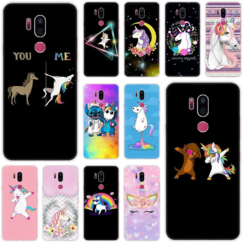 

Cute cartoon Unicorn Case For LG G5 G6 Mini G7 G8 G8S V20 V30 V40 V50 ThinQ Q6 Q7 Q8 Q9 Q60 W10 W30 Aristo 2 X Power 2 3 Cover