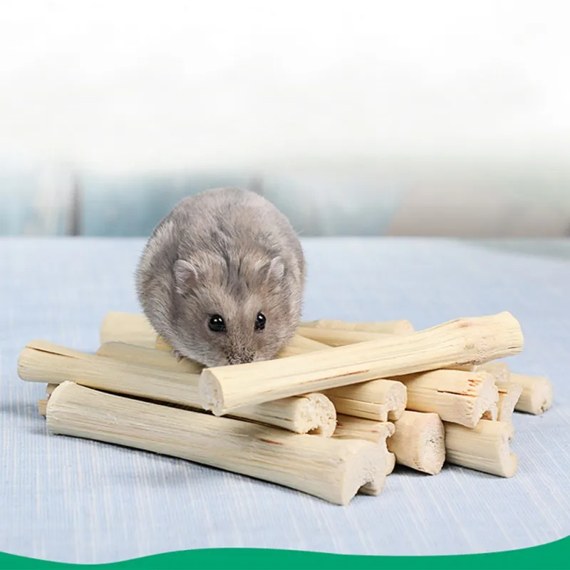 Хомяки для домашних животных 5 шт. закуски милая бамбуковая жевательная игрушка