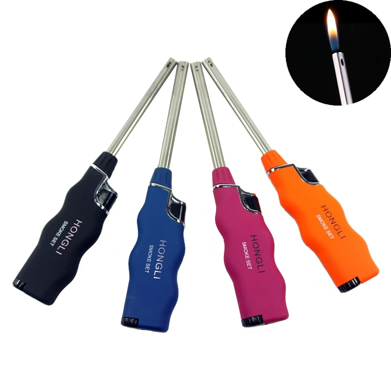 BBQ Grill Click Flame Lighter Refillable Butane Gas Candle Fireplace Kitchen Stove Wind Resitent Long Stem Without Gas
BBQ Grill Click Flame Lighter Refillable Butane Gas Candle Fireplace Kitchen Stove Wind Resitent Long Stem Without Gas
