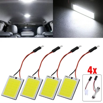 36×26mm Universal DC 12V 4W 4pcs 24 SMD COB LED T10 4W Light Car Interior Panel Lights Dome Lamp Bulb Super White
36×26mm Universal DC 12V 4W 4pcs 24 SMD COB LED T10 4W Light Car Interior Panel Lights Dome Lamp Bulb Super White