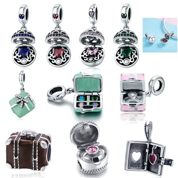 FURUYA New 100% 925 Sterling Silver Romantic Pink Mutilcolor Box Makeup Charm fit Original Pandora Bracelet Beads Jewelry
FURUYA New 100% 925 Sterling Silver Romantic Pink Mutilcolor Box Makeup Charm fit Original Pandora Bracelet Beads Jewelry