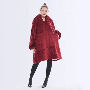 Jodimitty Winter Blanket With Sleeve Ultra Plush Blanket Hoodie Pink Warm Flannel Hooded Blanket TV Blanket Women Men Hoody Robe 
Jodimitty Winter Blanket With Sleeve Ultra Plush Blanket Hoodie Pink Warm Flannel Hooded Blanket TV Blanket Women Men Hoody Robe
