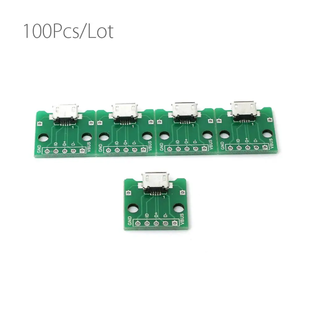 100Pcs/lot 5pin Female Connector MICRO USB To DIP Adapter B Type Pcb Converter Kit
100Pcs/lot 5pin Female Connector MICRO USB To DIP Adapter B Type Pcb Converter Kit