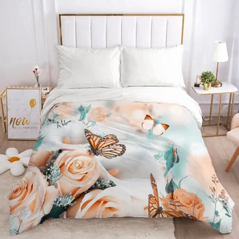 Duvet Cover with Zipper Comforter Blanket Quilt Cover 220x240/90/135/150 3D Cartoon Bedding Bag Country Butterfly Flowers
Duvet Cover with Zipper Comforter Blanket Quilt Cover 220x240/90/135/150 3D Cartoon Bedding Bag Country Butterfly Flowers