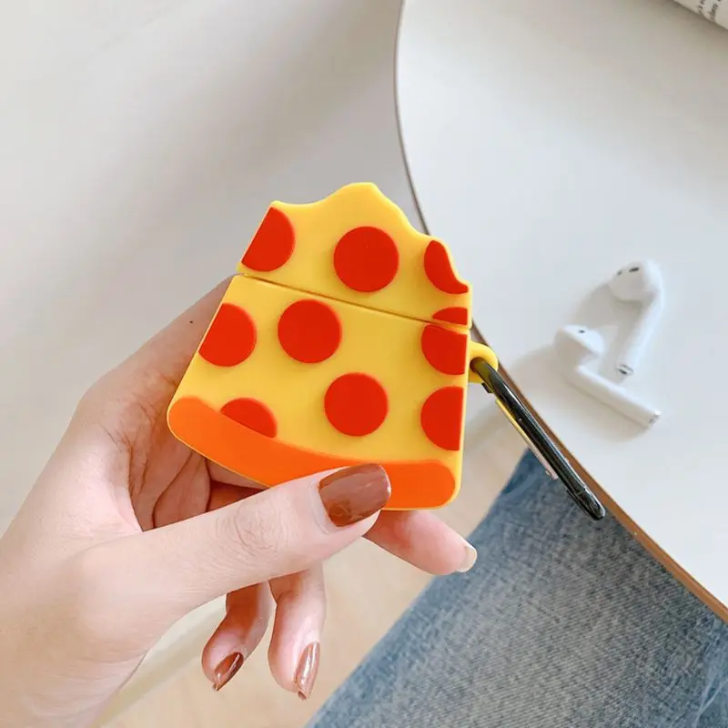 Unique Pizza Pattern Protective Case Shockproof Soft Silicone Cover Skin Protector with Carabiner for Airpods 1/2 Charging Box A
Unique Pizza Pattern Protective Case Shockproof Soft Silicone Cover Skin Protector with Carabiner for Airpods 1/2 Charging Box A