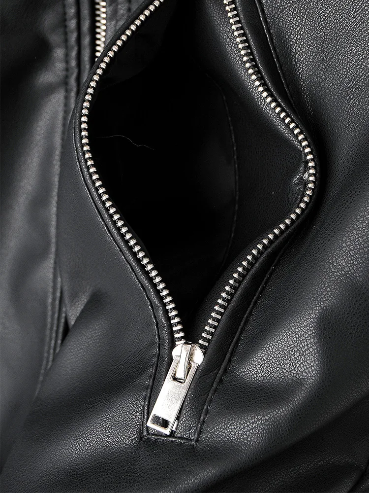 Women's Eco-Leather Oversized Biker Jacket Women's Eco-Leather Oversized Biker Jacket