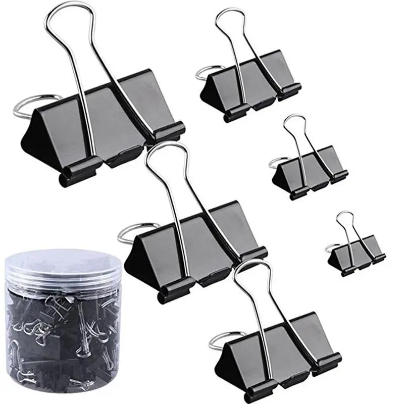Black Binder Clips Paper Clamps Office Paper Clip For Home Office Supplies School Stationery Paper Document Clips Paperclips
Black Binder Clips Paper Clamps Office Paper Clip For Home Office Supplies School Stationery Paper Document Clips Paperclips