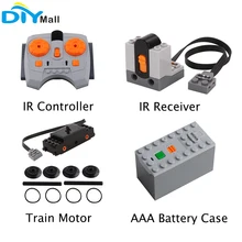 Train Track Motor with Wheels IR Controller Receiver AAA Battery Case DIY SET compatible with legoeds Power Functions MOC Parts
Train Track Motor with Wheels IR Controller Receiver AAA Battery Case DIY SET compatible with legoeds Power Functions MOC Parts