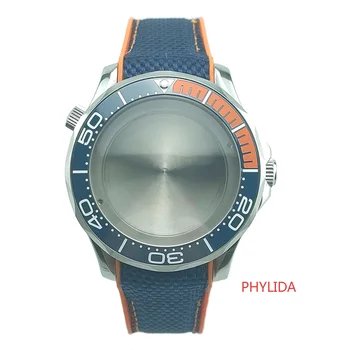 100M Tested WR Blue/Orange White Printing Ceramic Bezel Diver Watch Case Strap Fit Seagull2836 MIYOTA8215 Mov't Sea Master Style
100M Tested WR Blue/Orange White Printing Ceramic Bezel Diver Watch Case Strap Fit Seagull2836 MIYOTA8215 Mov't Sea Master Style