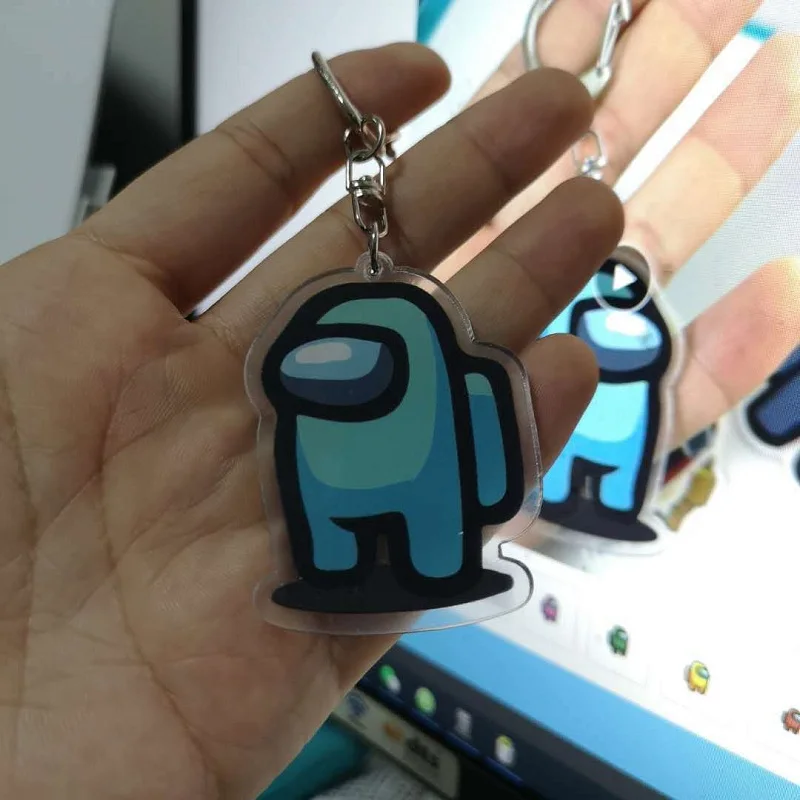 Hot Games Among Us Keychain Acrylic Colourful Gift Keychains for Car Keys Decoration Accessories 5cm*3cm Children Xmas Gift
Hot Games Among Us Keychain Acrylic Colourful Gift Keychains for Car Keys Decoration Accessories 5cm*3cm Children Xmas Gift