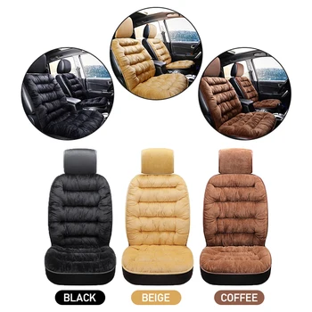 Car Seat Cover Black Beige Coffee Plush Car Seat Cushion Autumn And Winter Warm Auto Front Seat Protector Car Interior KIts 
Car Seat Cover Black Beige Coffee Plush Car Seat Cushion Autumn And Winter Warm Auto Front Seat Protector Car Interior KIts