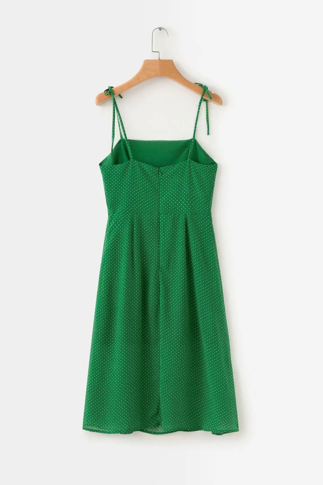 Western Style 2019 Summer New Style WOMEN'S Dress Versatile Slim Fit Slimming French Retro Green Dotted Strapped Dress
Western Style 2019 Summer New Style WOMEN'S Dress Versatile Slim Fit Slimming French Retro Green Dotted Strapped Dress