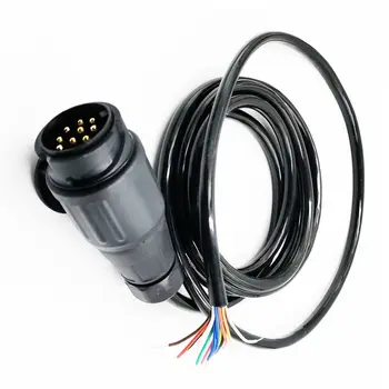 Trailer Connector Round Hole 13Pins to 7Pins 12V European Standard Wire Harness Adapter Plug Cable Connector for Truck Trailer
Trailer Connector Round Hole 13Pins to 7Pins 12V European Standard Wire Harness Adapter Plug Cable Connector for Truck Trailer