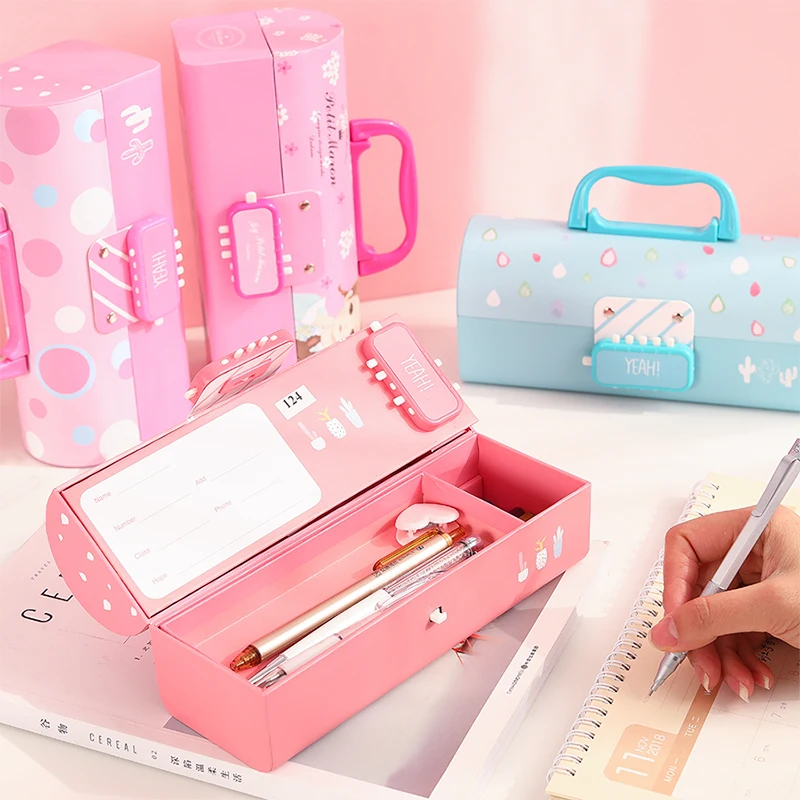 Creative Pencil Box Multifunctional with Code Lock Large Capacity Pencil Cases for Boys Girls School Stationery Portable
Creative Pencil Box Multifunctional with Code Lock Large Capacity Pencil Cases for Boys Girls School Stationery Portable