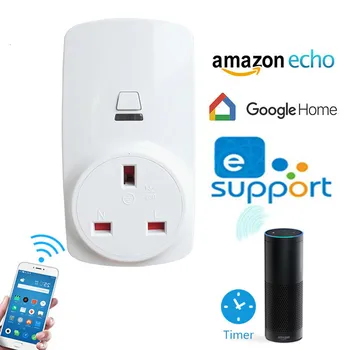 Intelligence WIFI Socket British rules Remote control timing switch Echo Alexa Google home British Hongkong
Intelligence WIFI Socket British rules Remote control timing switch Echo Alexa Google home British Hongkong
