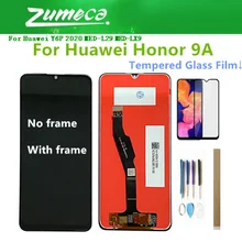 Écran tactile LCD avec châssis, 6.3 pouces, pour Huawei Honor 9A MOA-LX9N/Enjoy 10E, y6P 2020, Original=