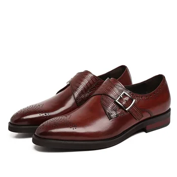 Men's Leather Shoes Wedding Shoes Work Shoes Chaussure Homme Oxfords Men's Buckle Fashion Formal Wear Leather Genuine Leather
Men's Leather Shoes Wedding Shoes Work Shoes Chaussure Homme Oxfords Men's Buckle Fashion Formal Wear Leather Genuine Leather