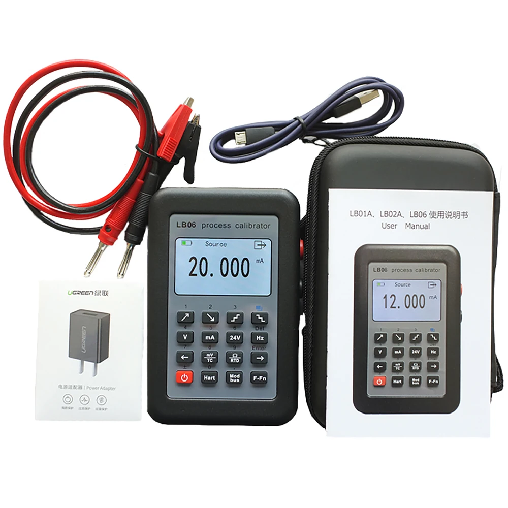 Free shipping HART Modbus 4-20mA signal generator / 0-10V / mV / thermocouple / current voltage source calibration
Free shipping HART Modbus 4-20mA signal generator / 0-10V / mV / thermocouple / current voltage source calibration