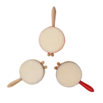 Exquisite Children Rattle-Drum Rattle Toys Gift Hand Shaker Mini Percussion Dia. 10cm
Exquisite Children Rattle-Drum Rattle Toys Gift Hand Shaker Mini Percussion Dia. 10cm
