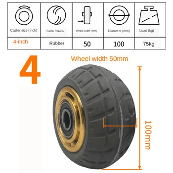 4 / 5 / 6 / 8 "heavy Duty Caster(Iron frame is not included) Mute Rubber Small Flat Trolley Shock Absorption Single Wheel
4 / 5 / 6 / 8 "heavy Duty Caster(Iron frame is not included) Mute Rubber Small Flat Trolley Shock Absorption Single Wheel