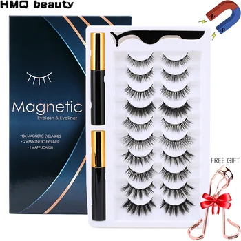 10Pairs 3D Mink False Eyelash Magnetic Eyelashes Magnet Eyeliner Fake Eyelash Waterproof Last Liquid Long Lasting lash Makeup
10Pairs 3D Mink False Eyelash Magnetic Eyelashes Magnet Eyeliner Fake Eyelash Waterproof Last Liquid Long Lasting lash Makeup