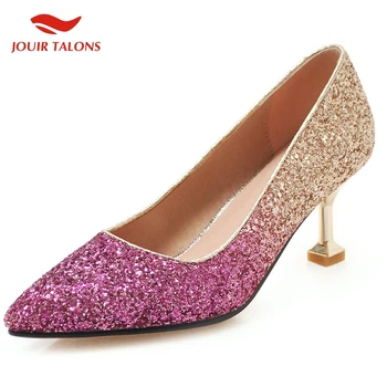 Brand New Plus Size 43 High Heel Shoes Woman Bling Sequined Slip On Pointed Toe Party Wedding Pumps Women
Brand New Plus Size 43 High Heel Shoes Woman Bling Sequined Slip On Pointed Toe Party Wedding Pumps Women