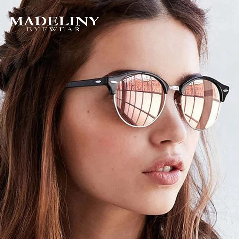 MADELINY Brand Desiger Polarized Sunglasses Women Retro Round Men UV400 Outdoors Sun Glasses MA339 | Аксессуары для одежды