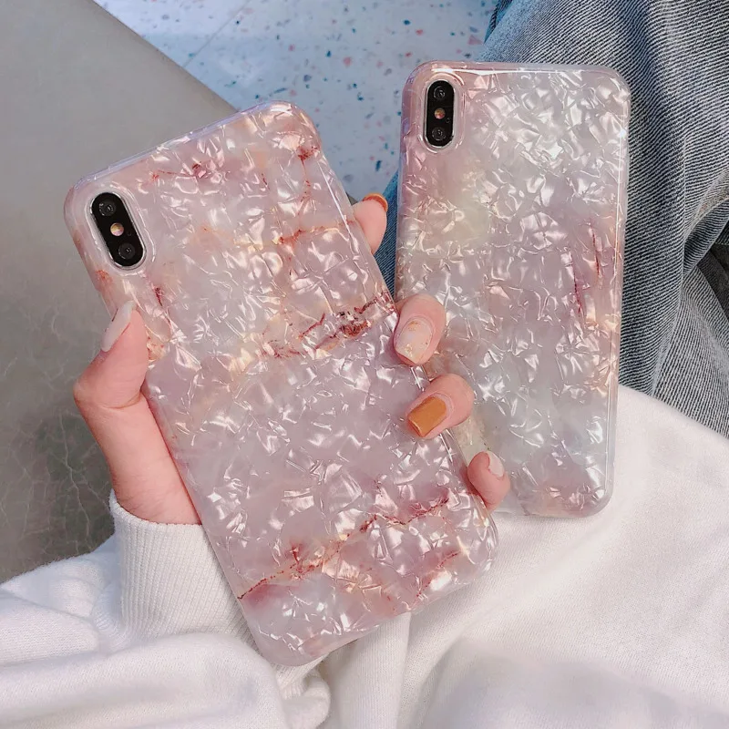 Shell Marble Mobile Phone Case for iPhone X XS XR XSMax 8 7 6 6S PluS All Inclusive Soft Case Drop Protection Back Cover
Shell Marble Mobile Phone Case for iPhone X XS XR XSMax 8 7 6 6S PluS All Inclusive Soft Case Drop Protection Back Cover