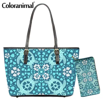 Coloranimal Brand Design Polynesian Turtle Plumeria Print Shoulder Bag for Women 2Pcs/Set Crossbody Bag With Purse Tote Handbag
Coloranimal Brand Design Polynesian Turtle Plumeria Print Shoulder Bag for Women 2Pcs/Set Crossbody Bag With Purse Tote Handbag