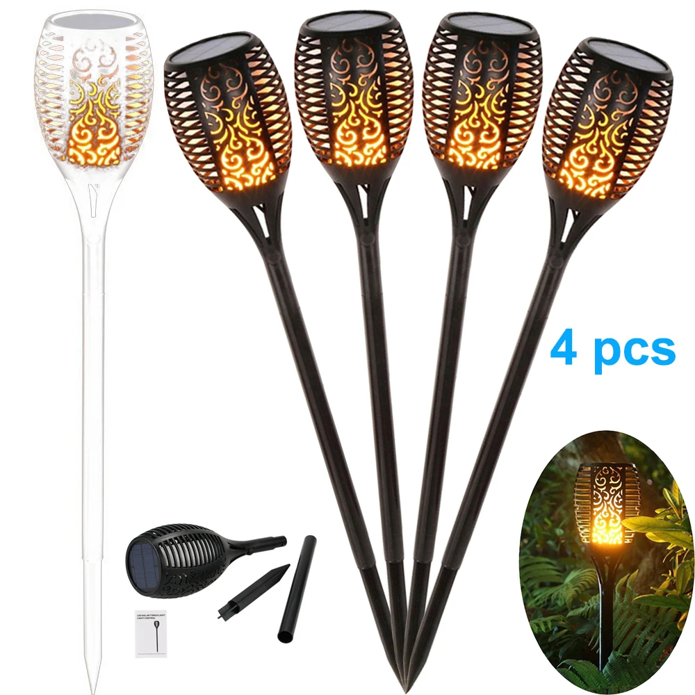 33/96 LED Solar Light Control Solar Flame Light Dance Flame Outdoor Waterproof Garden Torch Lamp for Courtyard Garden Balcony 
33/96 LED Solar Light Control Solar Flame Light Dance Flame Outdoor Waterproof Garden Torch Lamp for Courtyard Garden Balcony