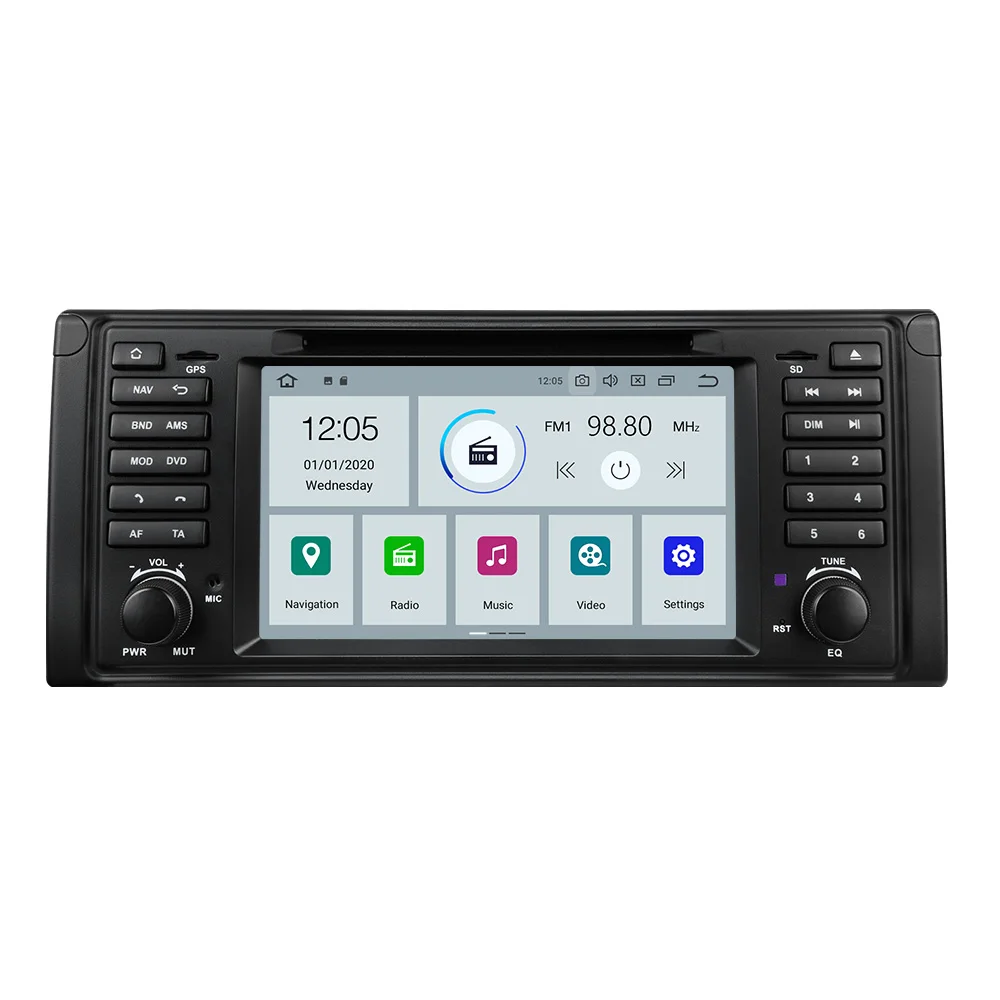 Eonon Android 10 0 2 Гб ОЗУ 32 ПЗУ 7 "HD Автомобильный GPS Стерео Bluetooth 5 4G Wi-Fi Мультимедиа