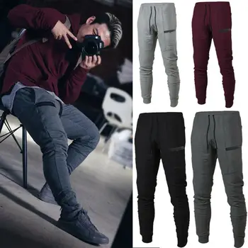 Men Casual Sports Long Pants Slim Fit Autumn Spring Male Drawstring Trousers Casual Sweatpants Plus Size
Men Casual Sports Long Pants Slim Fit Autumn Spring Male Drawstring Trousers Casual Sweatpants Plus Size