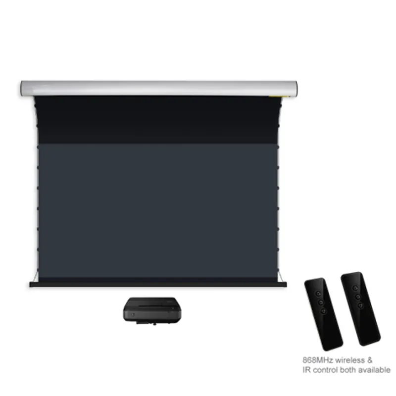 16:9 UST ALR/Ultra Short Throw Laser Projector, Electric Drop Down Projector Screen, Ultra-Short Throw Ambient Light Rejecting
16:9 UST ALR/Ultra Short Throw Laser Projector, Electric Drop Down Projector Screen, Ultra-Short Throw Ambient Light Rejecting