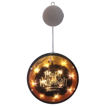 Happy Halloween Pattern Hanging LED Night Light Battery Powered Lamp for Windows Ornament Bar Home Decor Holiday Lantern 
Happy Halloween Pattern Hanging LED Night Light Battery Powered Lamp for Windows Ornament Bar Home Decor Holiday Lantern